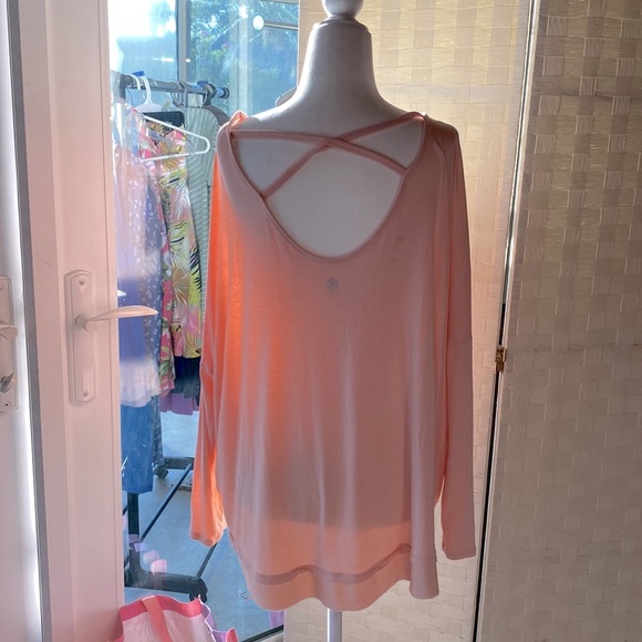 GAIAM BALLET BARBIE PINK LONG SLEEVE T SHIRT  TUNIC WITH SCOOP NECK Sz S… - Picture 4 of 12